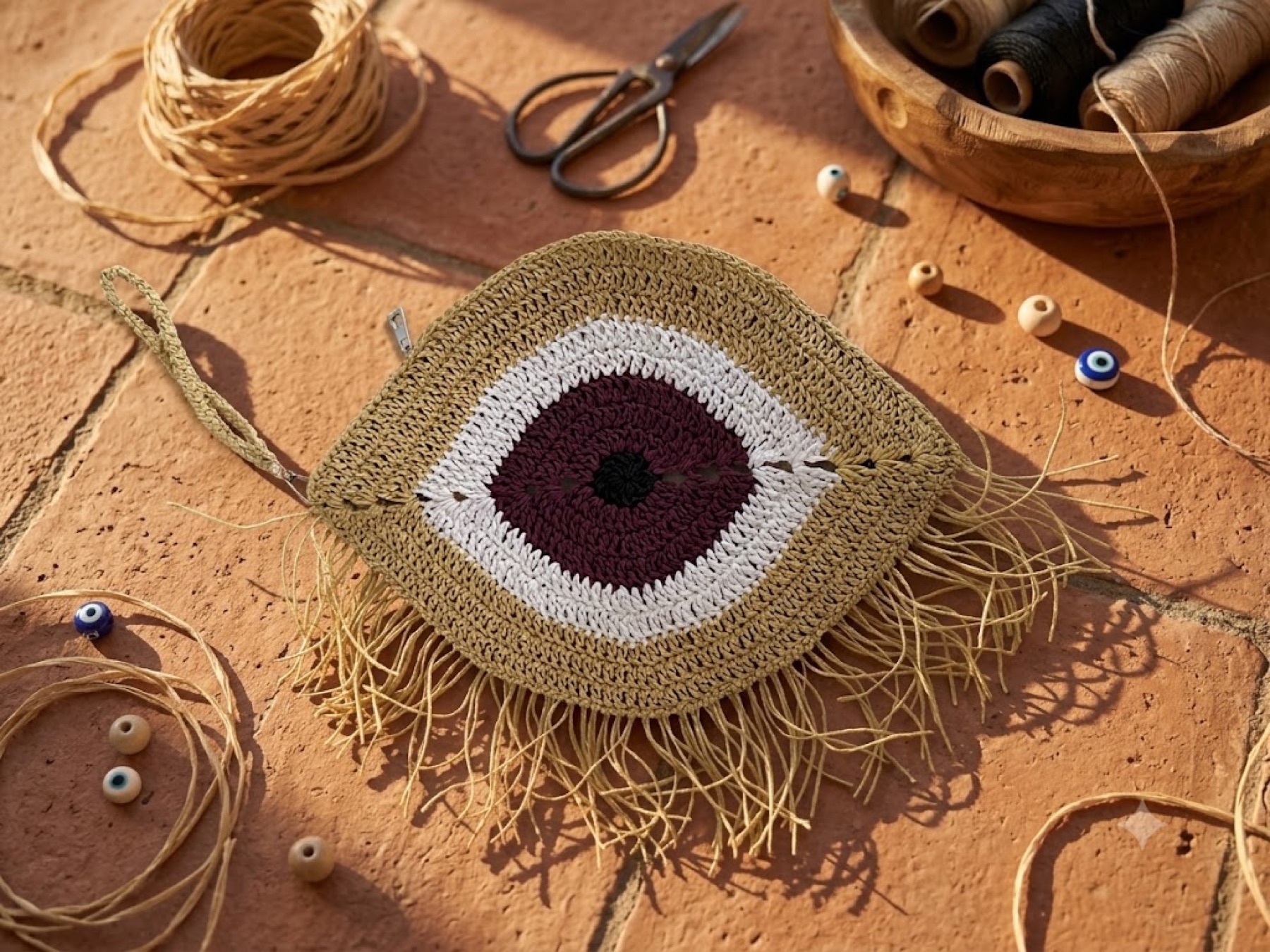Plum Evil Eye Clutch - Evil eye clutches