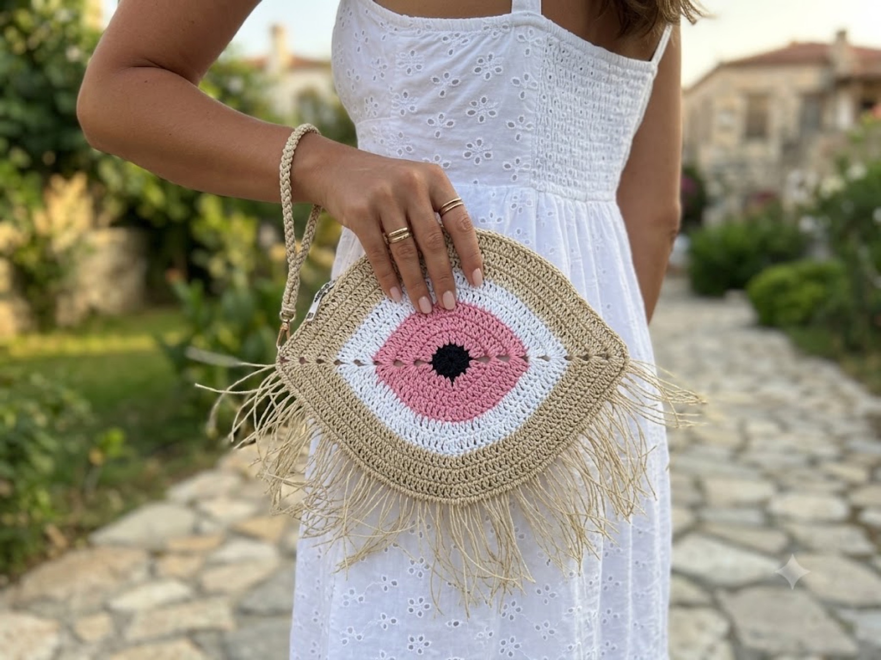 Pink Evil Eye Clutch - Evil eye clutches
