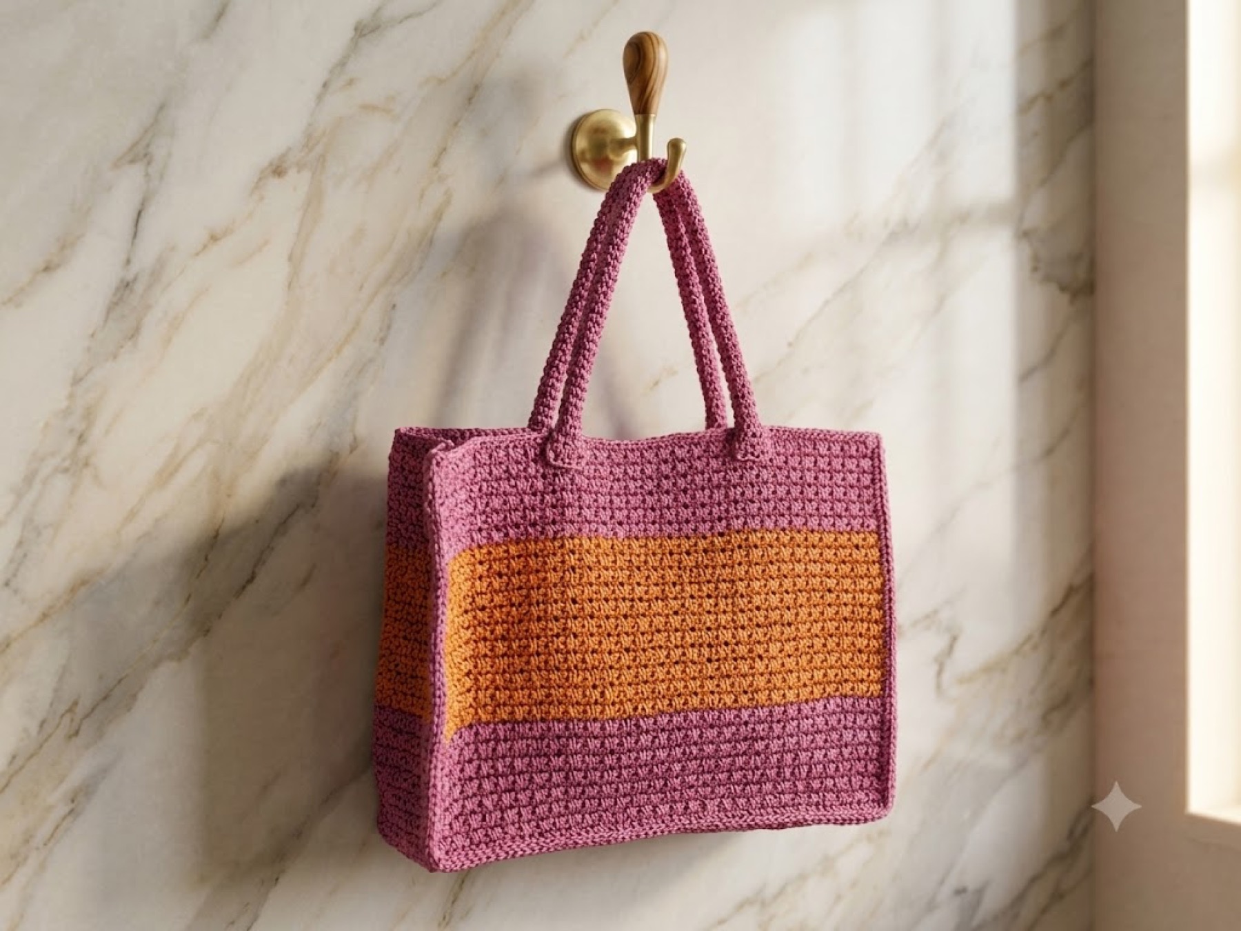 Pink Orange Tote